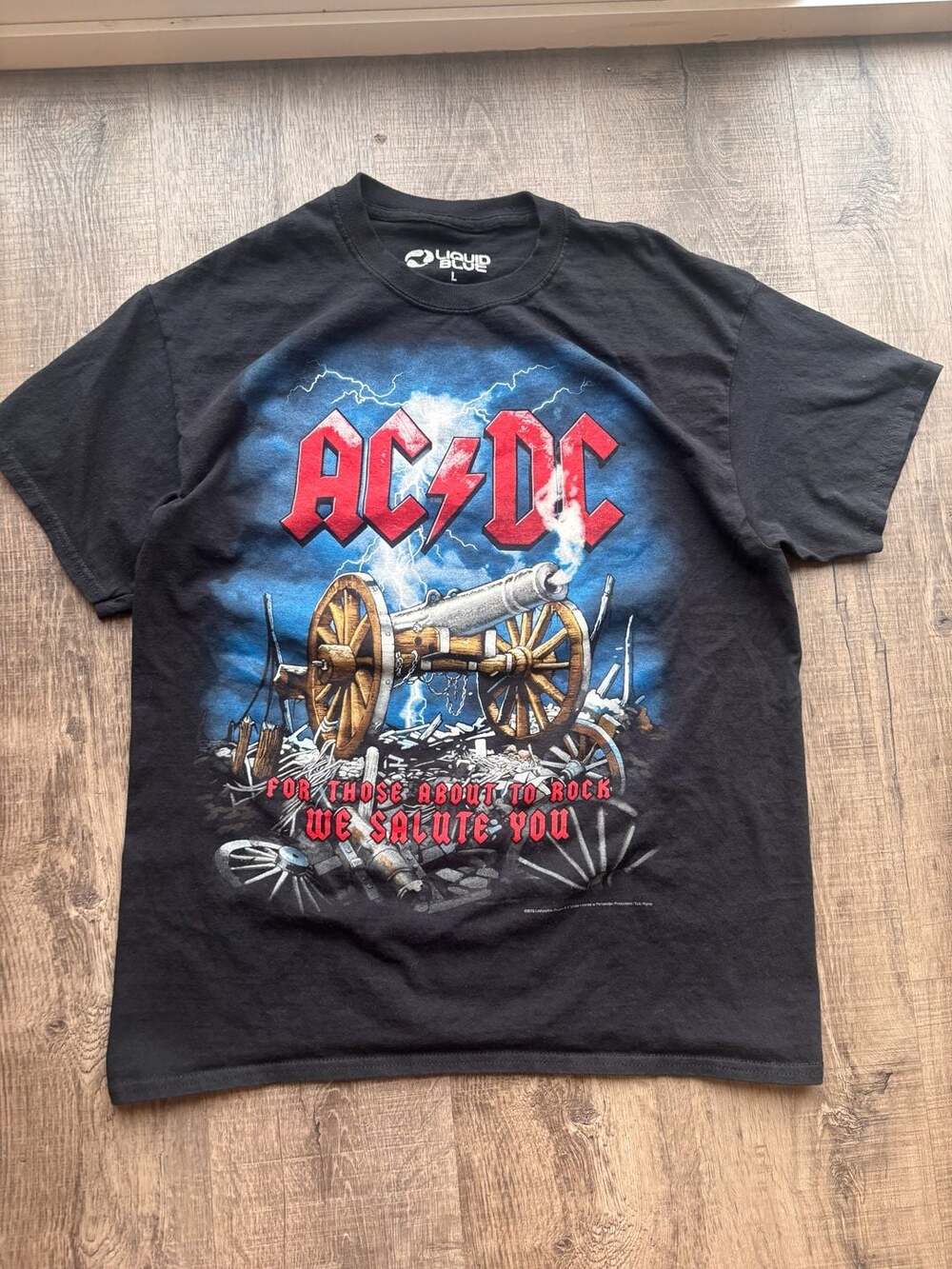 Liquid Blue AC/DC Cannon Carnage Graphic T-Shirt
